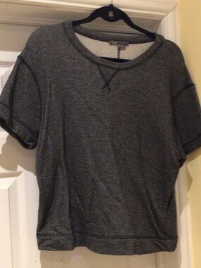 Vince Charcoal Gray Short Sleeve Sweatshirt